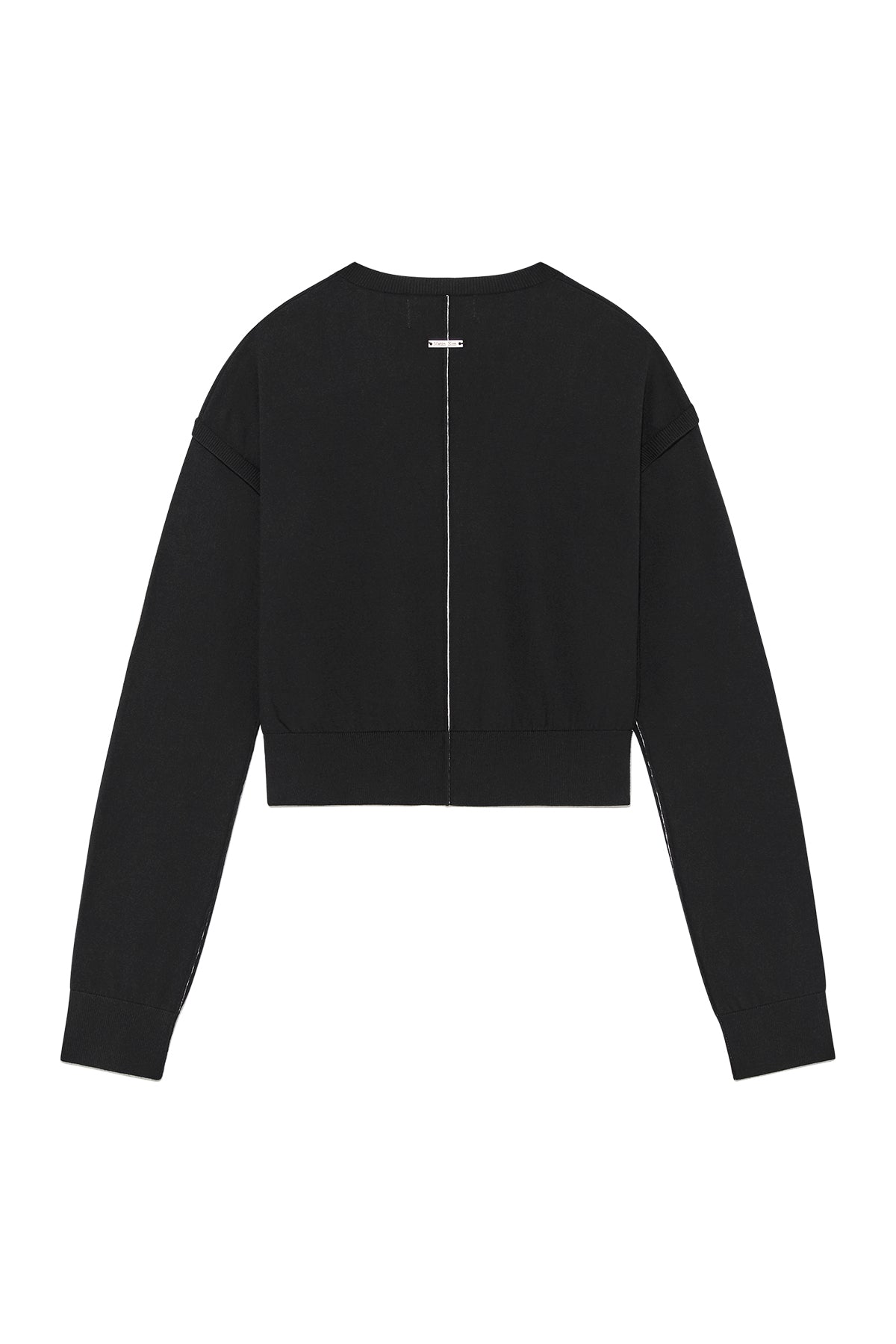 Matin Kim - Slit Detail Button Cardigan (Black) product image 2 | TRAB K-Fashion Australia