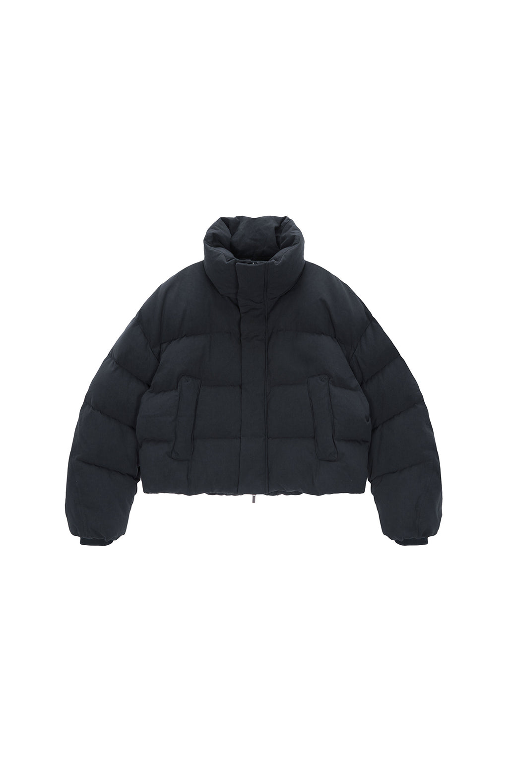 Matin Kim - Cotton Washed Puffer Duck Down Jumper (Charcoal) product image 1 | TRAB K-Fashion Australia