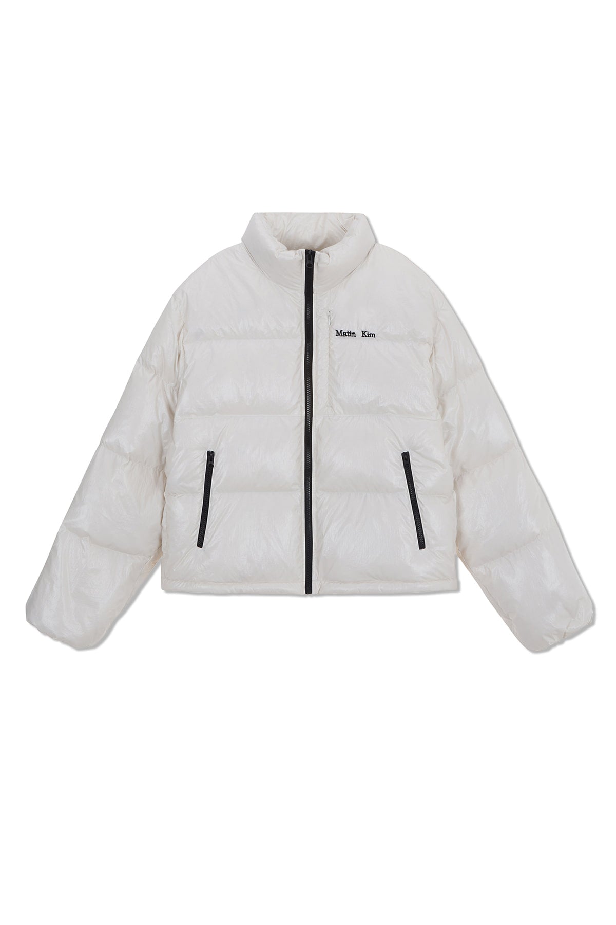 Matin Kim - Small Logo Volume Down Jumper (Ivory) product image 2 | TRAB K-Fashion Australia