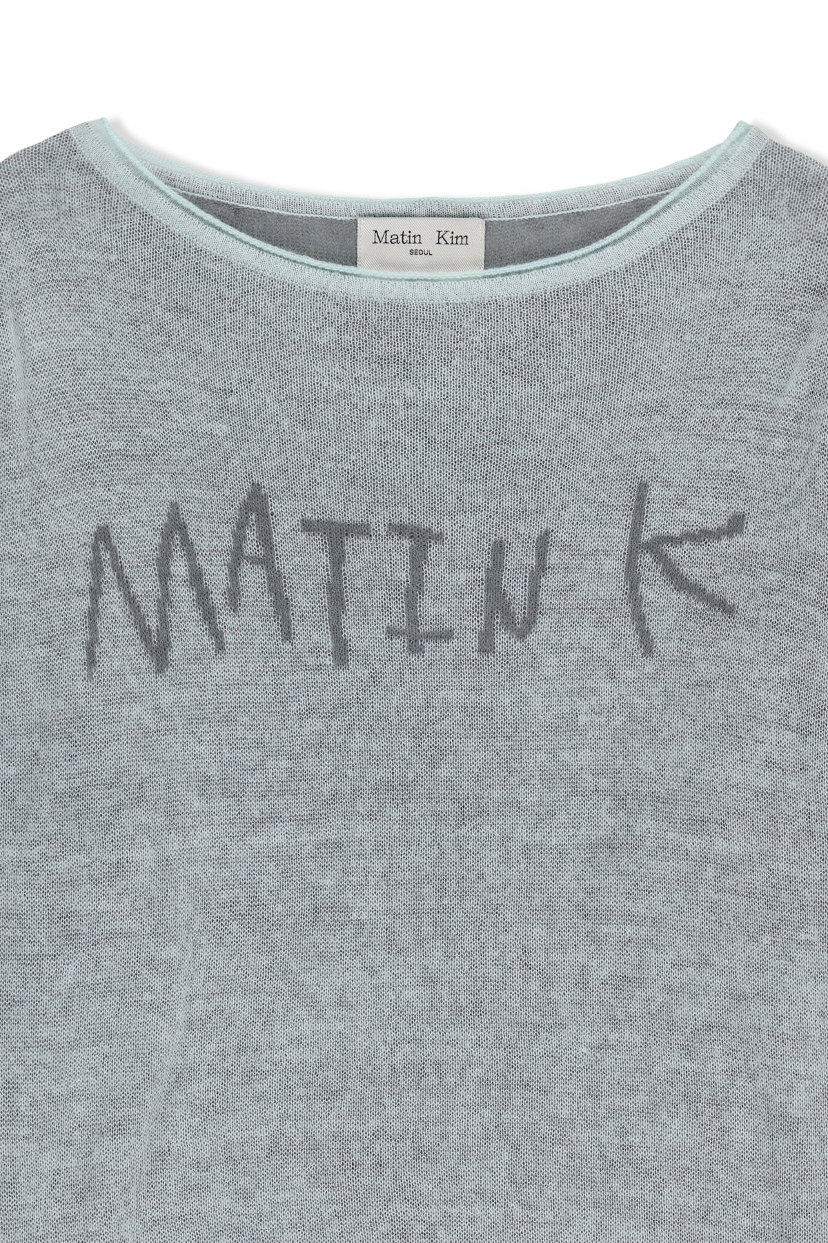 Matin Kim - Matin Dual Tone Knit Pullover (Mint) product image 3 | TRAB K-Fashion Australia