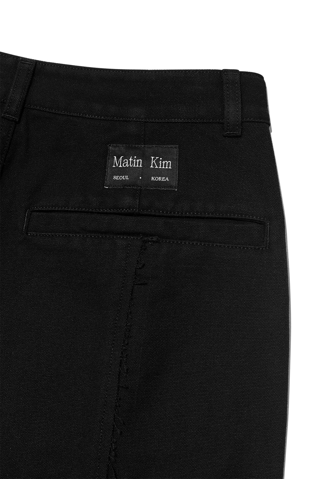 Matin Kim - Stitch Point Washed Cotton Pants (Black) product image 5 | TRAB K-Fashion Australia