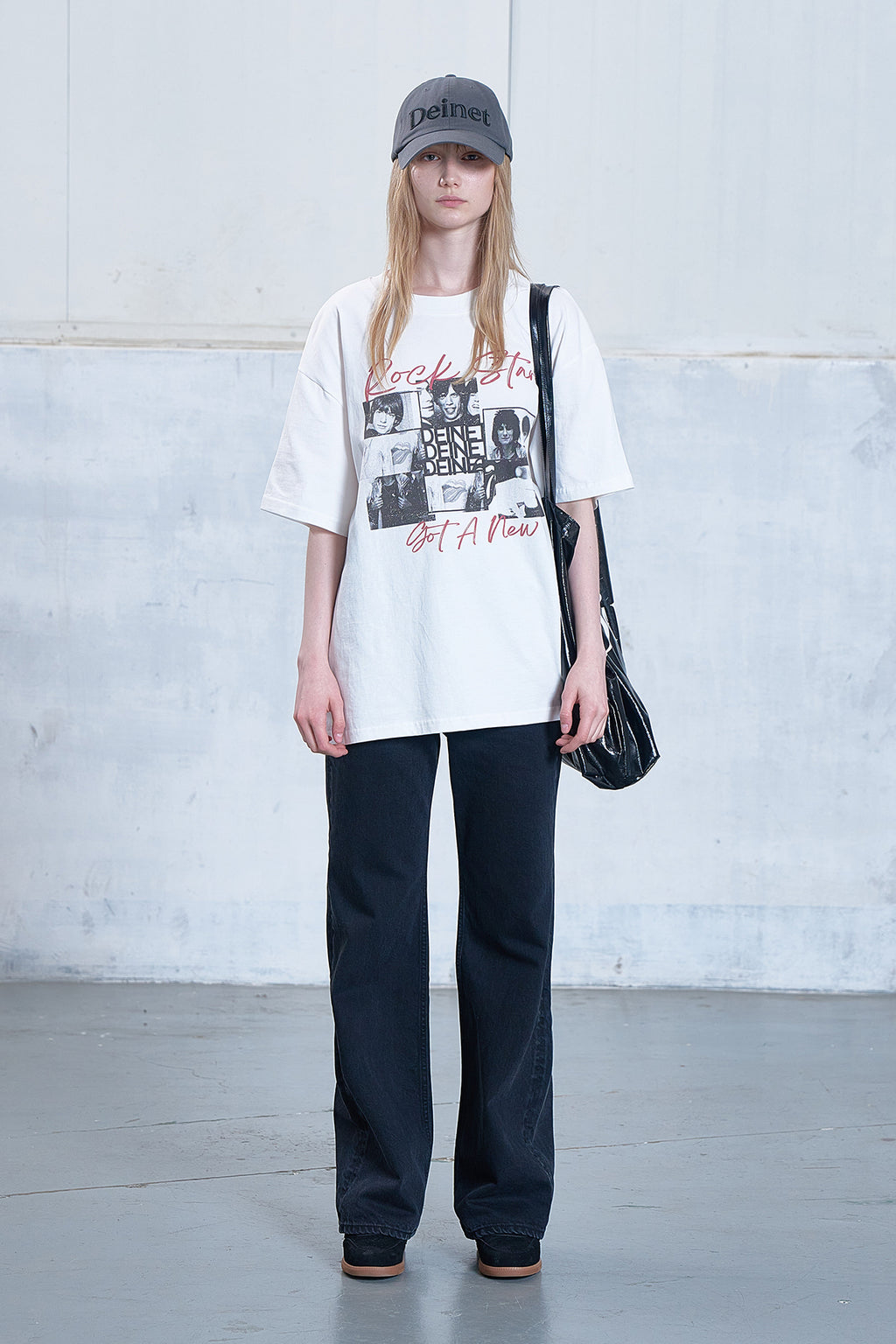 Deinet - Band Graphic T-Shirt (White) product image 1 | TRAB K-Fashion Australia