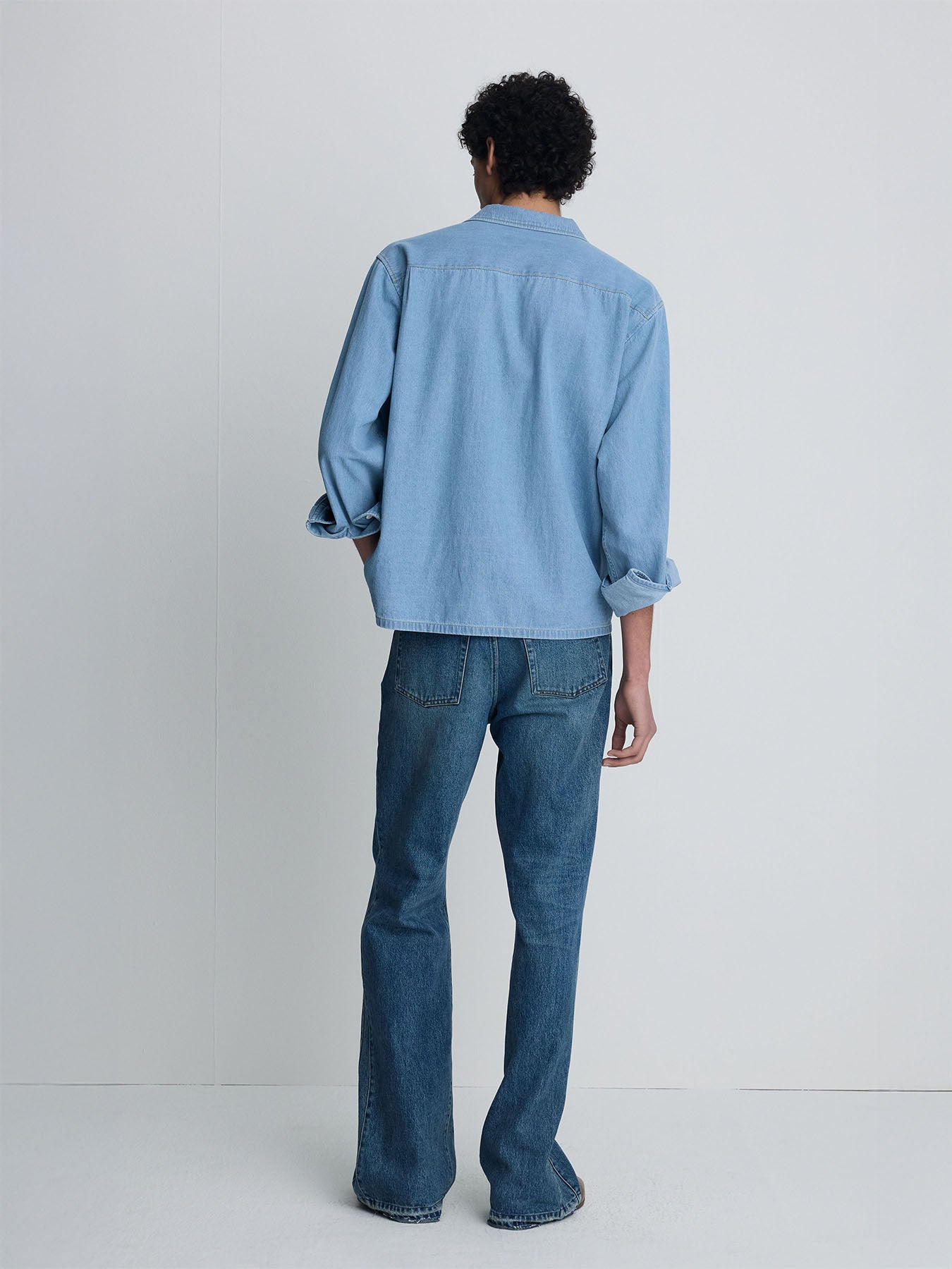 Tonywack - Two Pocket Soft Denim Shirt (Light Indigo) product image 3 | TRAB K-Fashion Australia