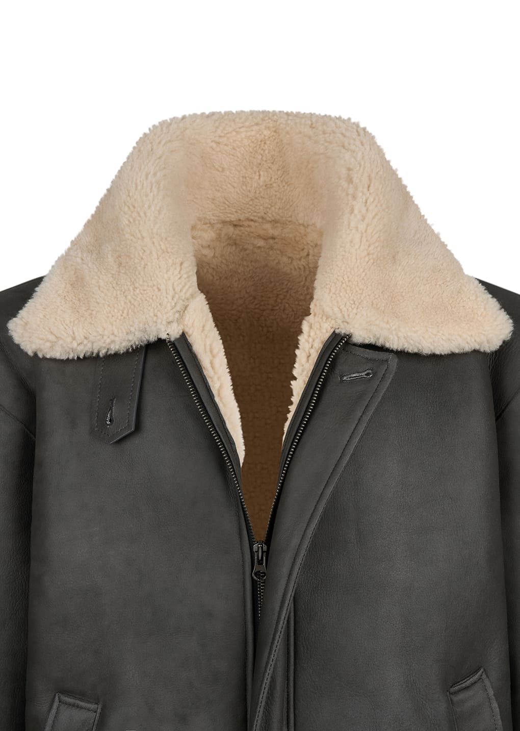 Amomento - [Pre-Order] lambskin shearling jumper (Khaki) product image 13 | TRAB K-Fashion Australia