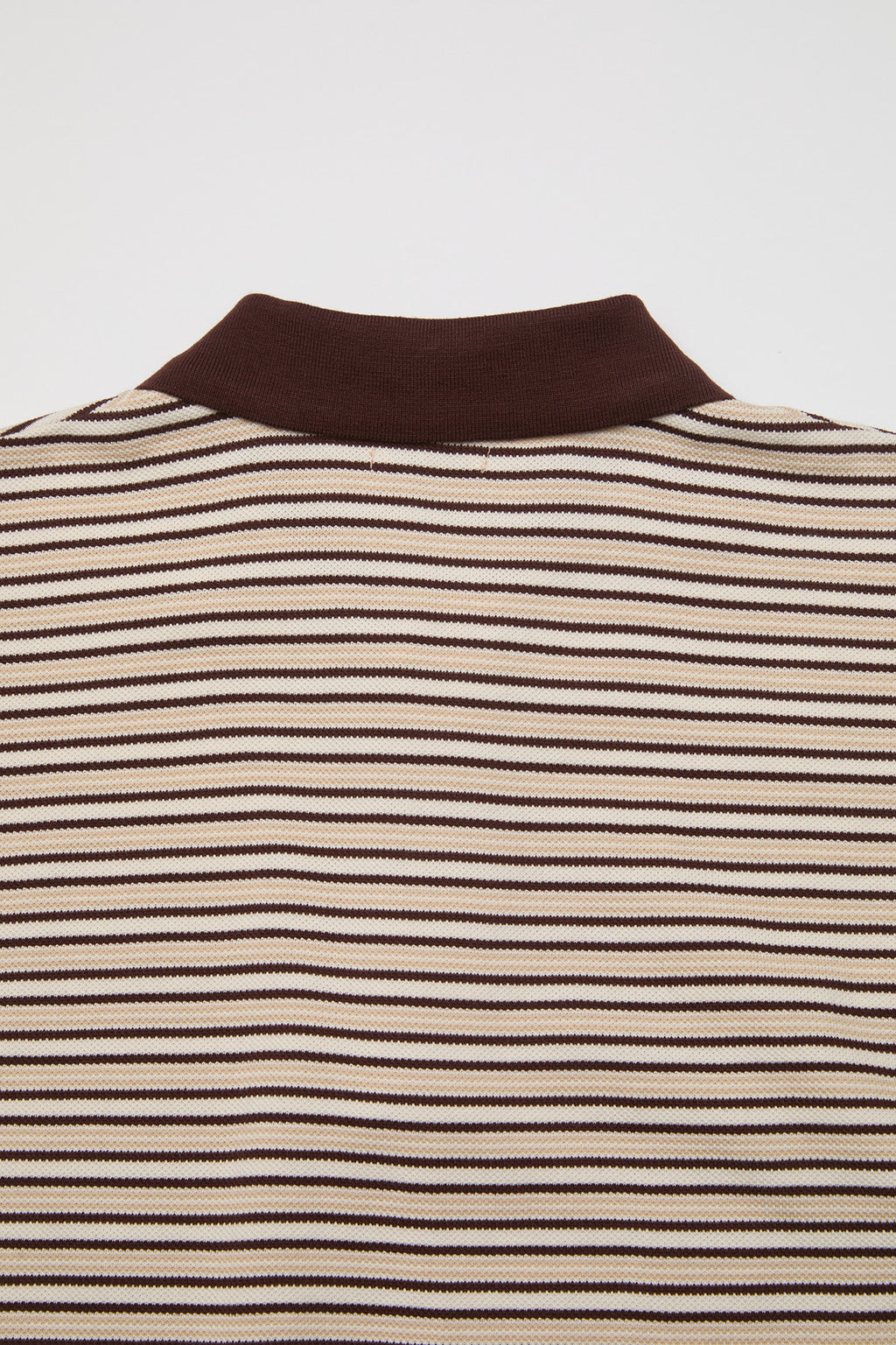 Coor - Multi-Pin Stripe Polo Shirt (Brown) product image 6 | TRAB K-Fashion Australia