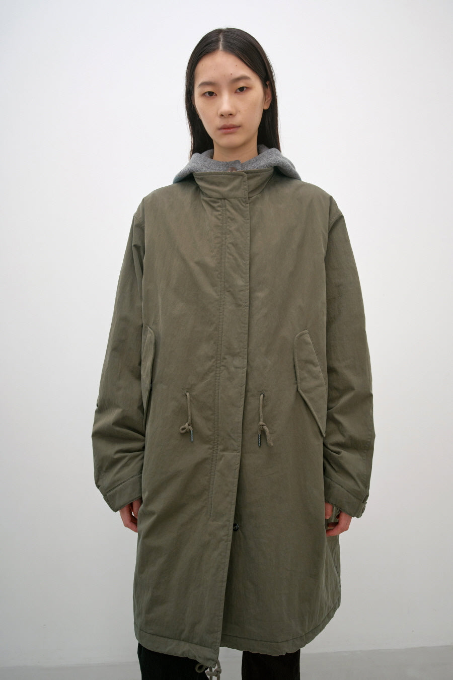 Insilence - M65 Padded Hood Parka (Olive Khaki) product image 3 | TRAB K-Fashion Australia