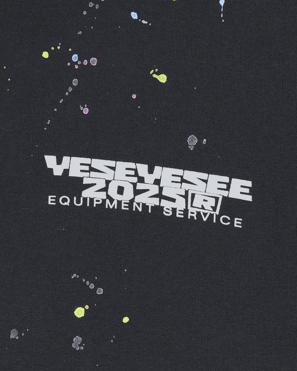 yeseyesee - Y.E.S Multi Painted Hoodie (Charcoal) product image 3 | TRAB K-Fashion Australia