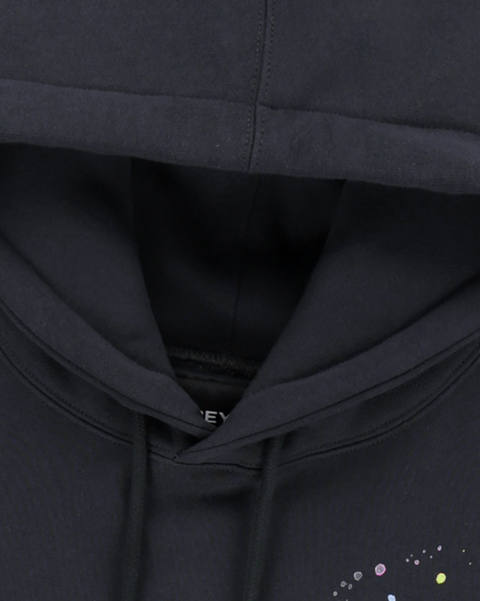 yeseyesee - Y.E.S Multi Painted Hoodie (Charcoal) product image 5 | TRAB K-Fashion Australia