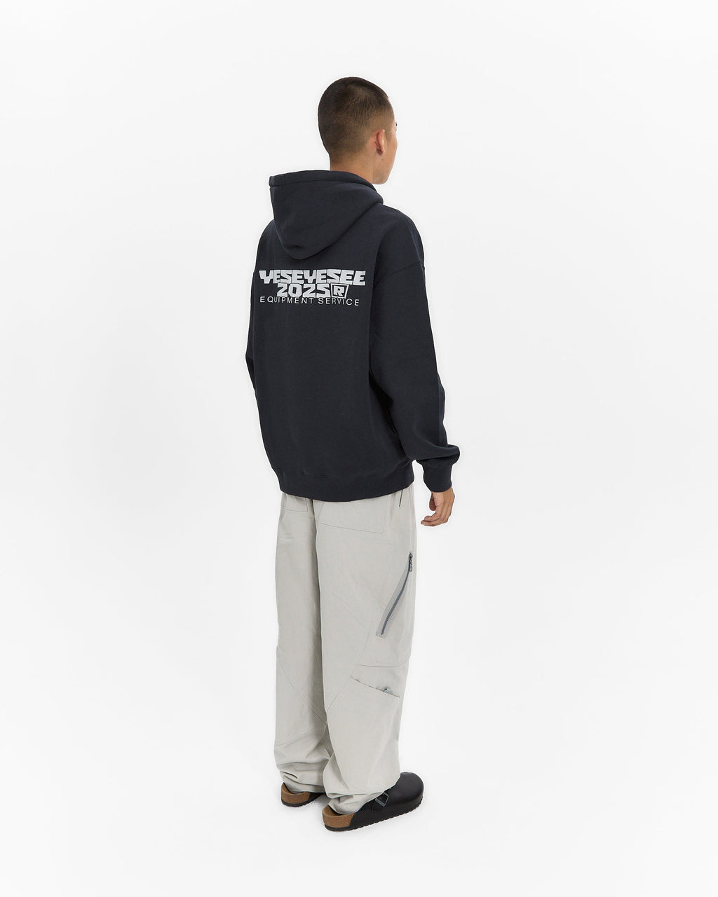 yeseyesee - Y.E.S Multi Painted Hoodie (Charcoal) product image 9 | TRAB K-Fashion Australia