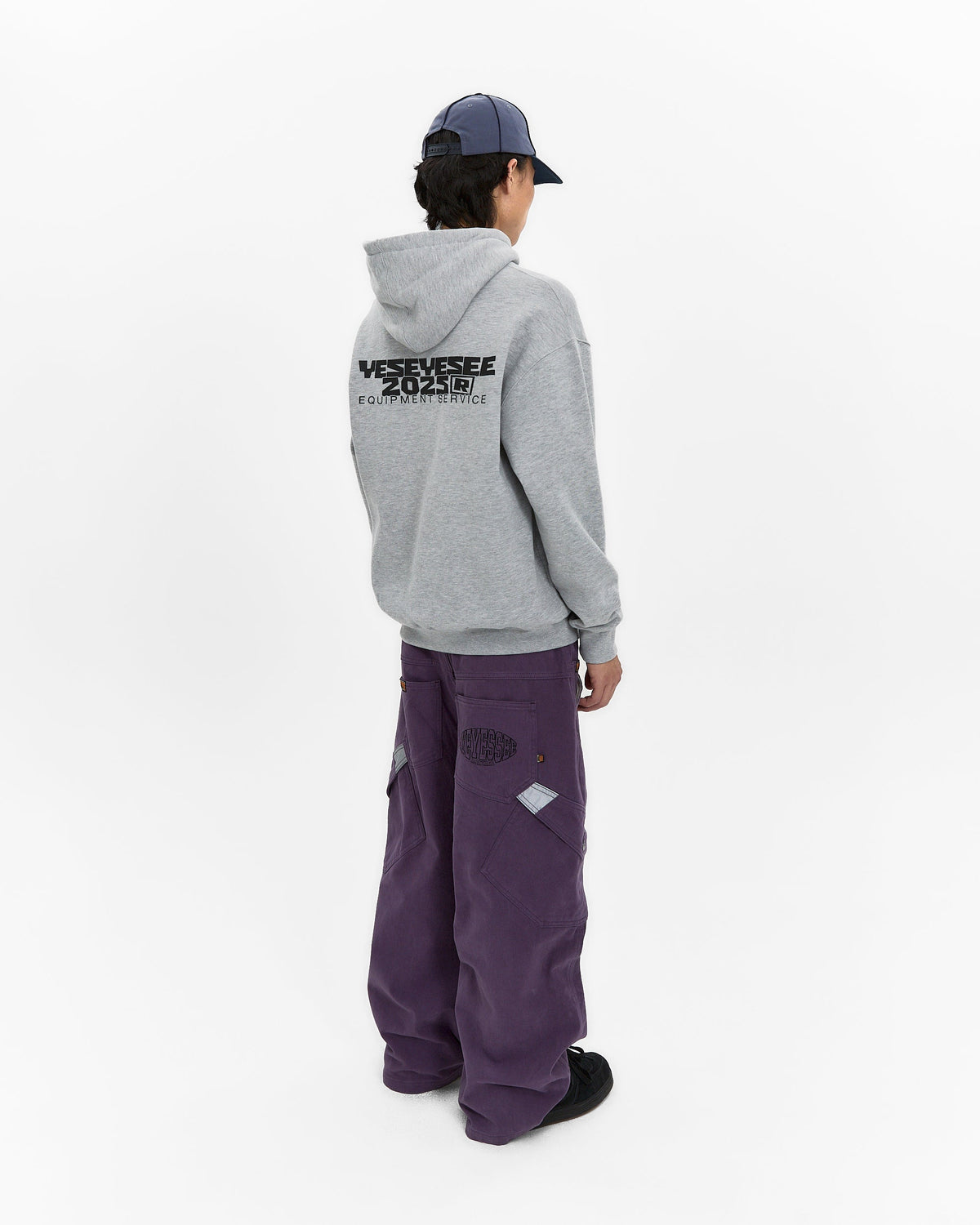 yeseyesee - Y.E.S Multi Painted Hoodie (Grey) product image 9 | TRAB K-Fashion Australia