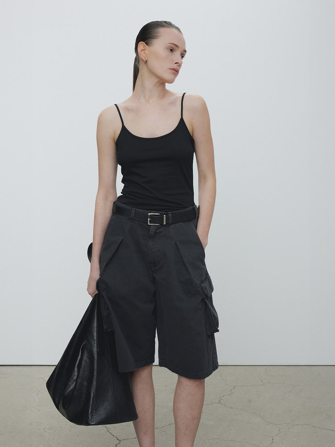 Tonywack - Cotton Lyocell Tank Top (Black) product image 2 | TRAB K-Fashion Australia