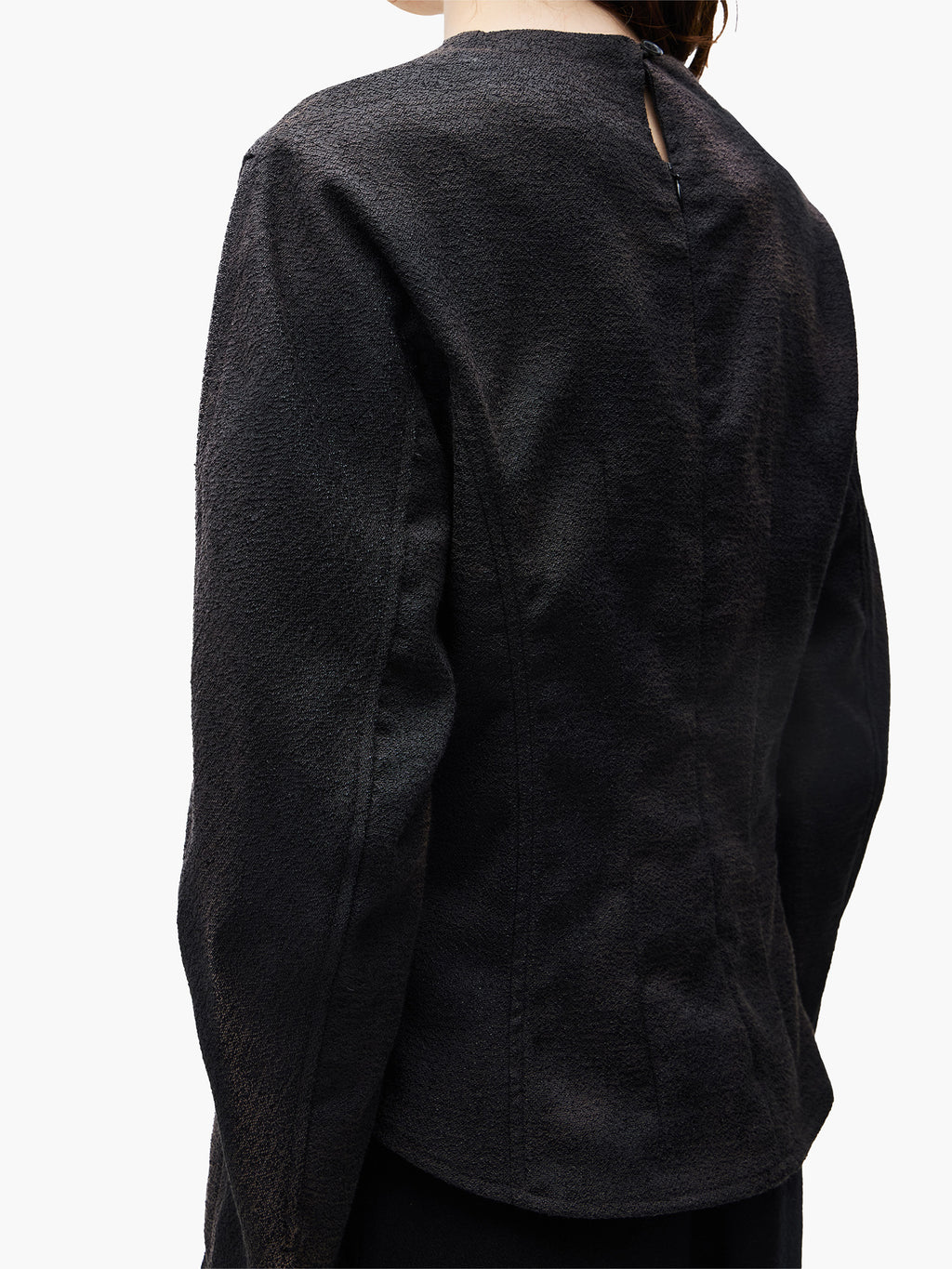 Jiyong Kim - Sun-Bleached Darted Blouse (Black) product image 5 | TRAB K-Fashion Australia
