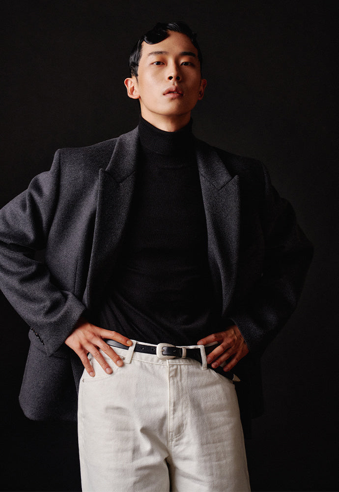 Tonywack - Rave Double Blazer (Charcoal (Cashmere Winter Fabric)) product image 3 | TRAB K-Fashion Australia