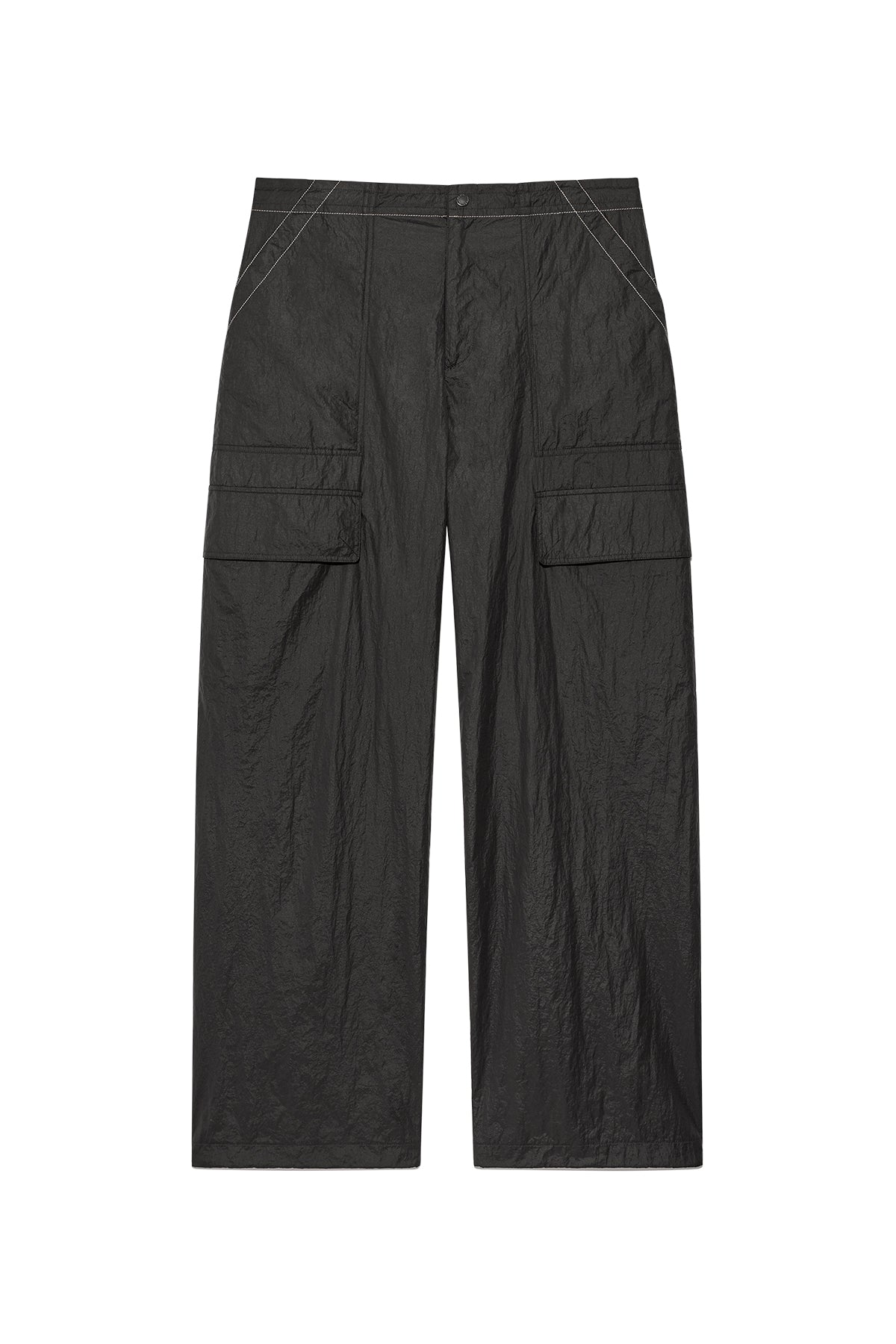 Matin Kim - Stitch Point Nylon Pants (Charcoal) product image 1 | TRAB K-Fashion Australia