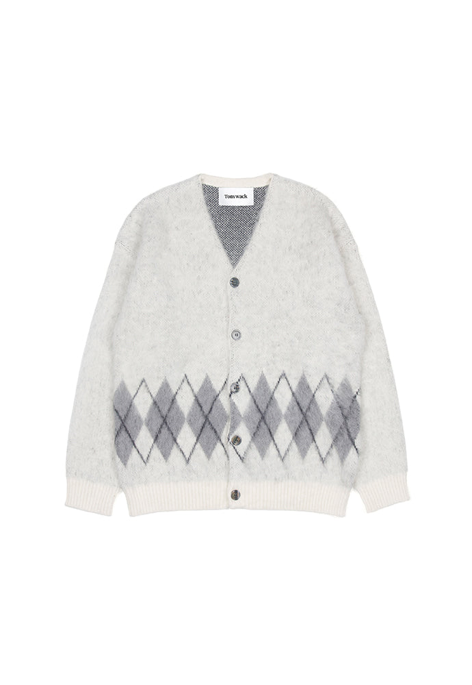 Tonywack - Stiff Mohair Cardigan (Ecru) product image 3 | TRAB K-Fashion Australia