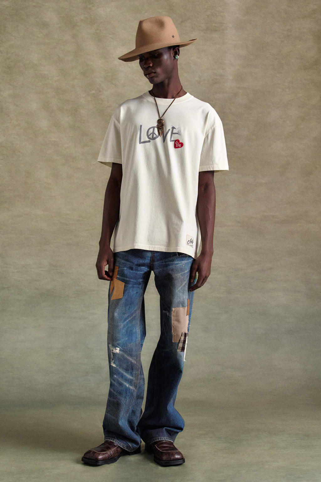 Andersson Bell - Unisex Love T-Shirt (Ecru) product image 2 | TRAB K-Fashion Australia