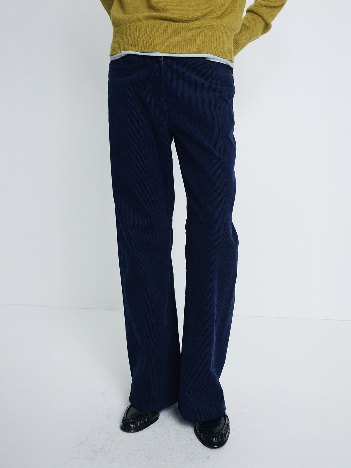 Tonywack - Corduroy Oversized Pants (Midnight Blue) product image 1 | TRAB K-Fashion Australia
