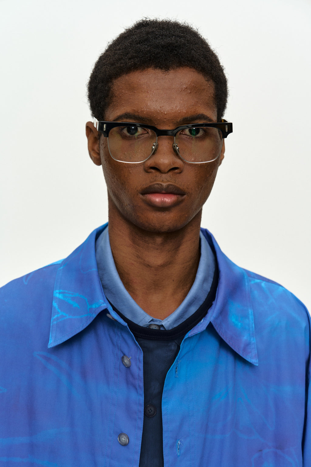 Andersson Bell - Rothco Gradient Printed Shirt (Blue) product image 6 | TRAB K-Fashion Australia