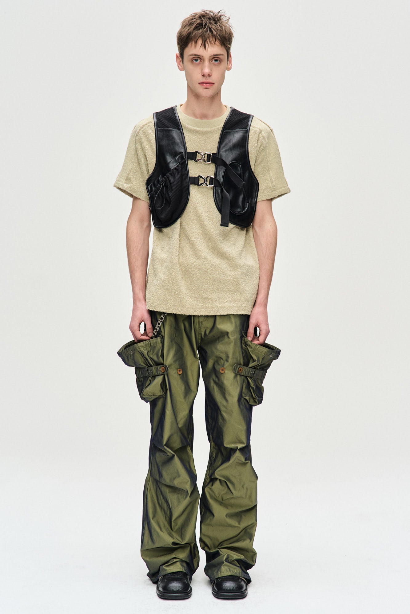 Andersson Bell - Sina Faux-Leather Vest (Black) product image 7 | TRAB K-Fashion Australia