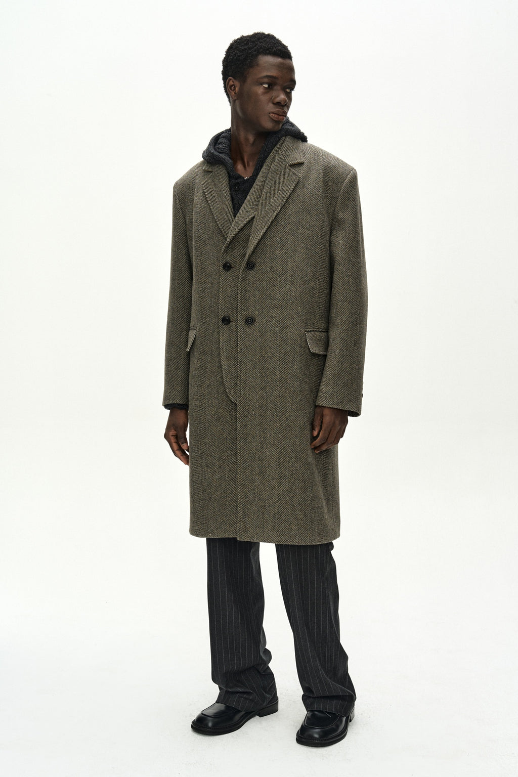 Andersson Bell - Layered Chesterfield Coat (Brown) product image 3 | TRAB K-Fashion Australia