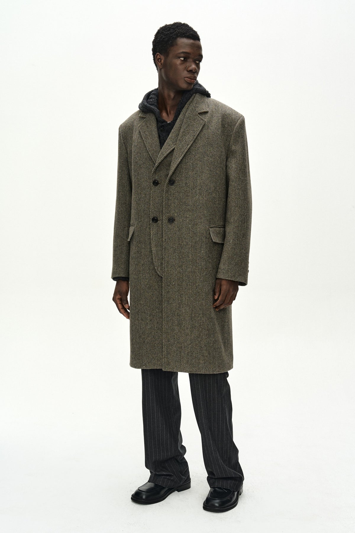 Andersson Bell - Layered Chesterfield Coat (Brown) product image 3 | TRAB K-Fashion Australia