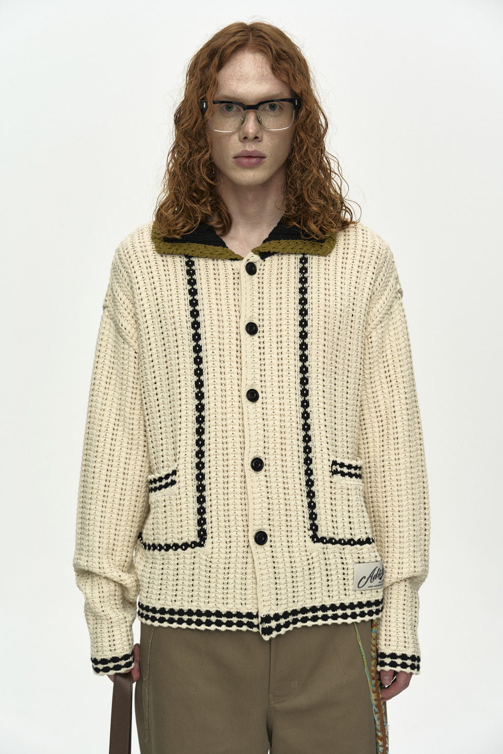 Andersson Bell - Unisex New Fantasia Collar Cardigan (Ecru) product image 4 | TRAB K-Fashion Australia