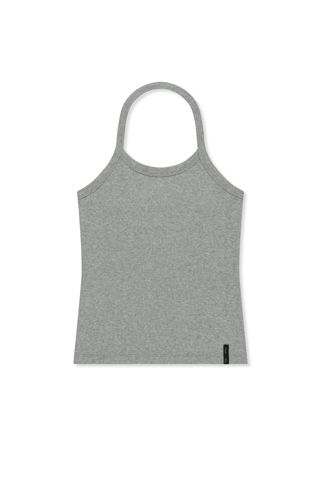 Matin Kim - Label Detail Halter Tank Top (Grey) product image 1 | TRAB K-Fashion Australia