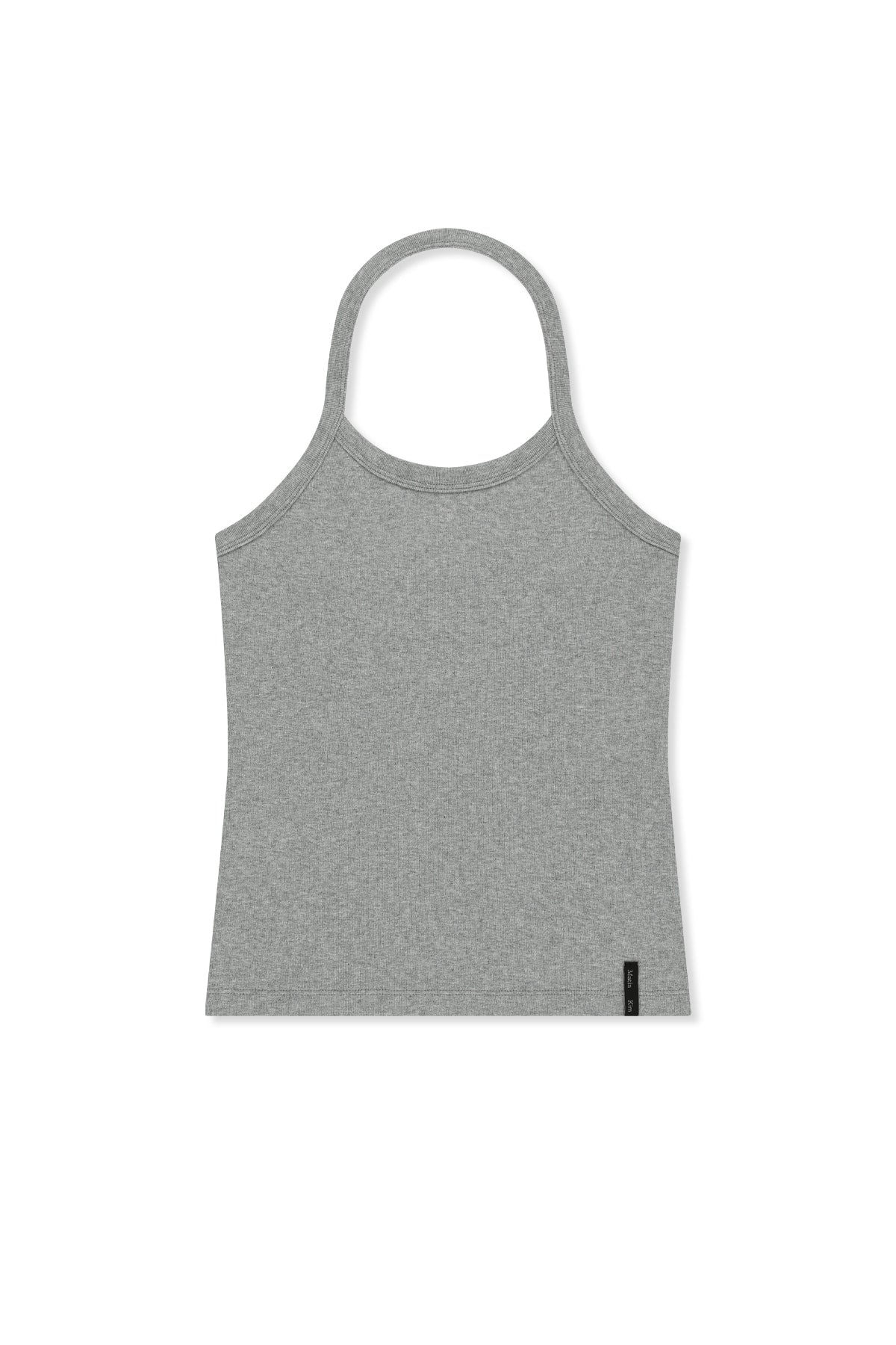 Matin Kim - Label Detail Halter Tank Top (Grey) product image 1 | TRAB K-Fashion Australia