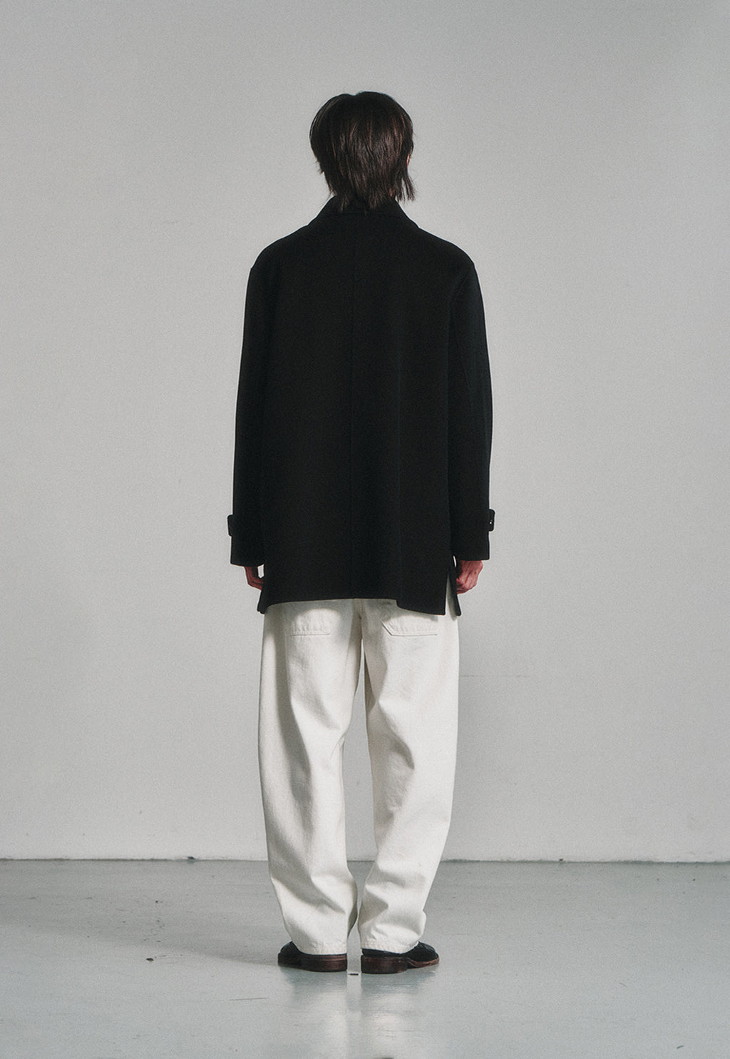 Art if acts - One Tuck Curve Denim Pants (Off White) product image 4 | TRAB K-Fashion Australia