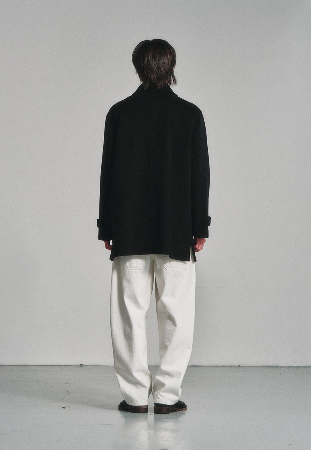 Art if acts - One Tuck Curve Denim Pants (Off White) product image 4 | TRAB K-Fashion Australia