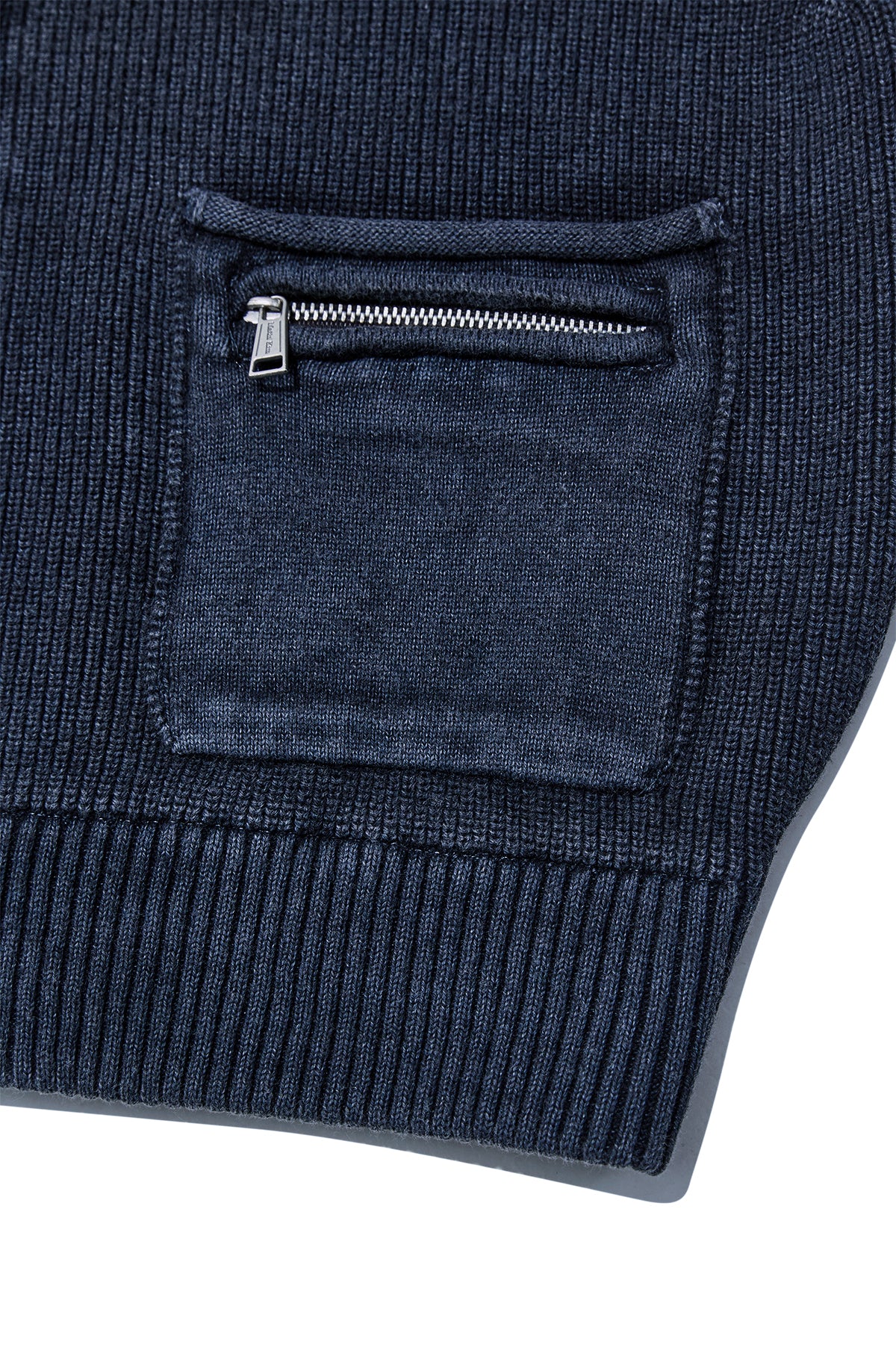Matin Kim - Logo Point Washed Knit Vest (Navy) product image 5 | TRAB K-Fashion Australia