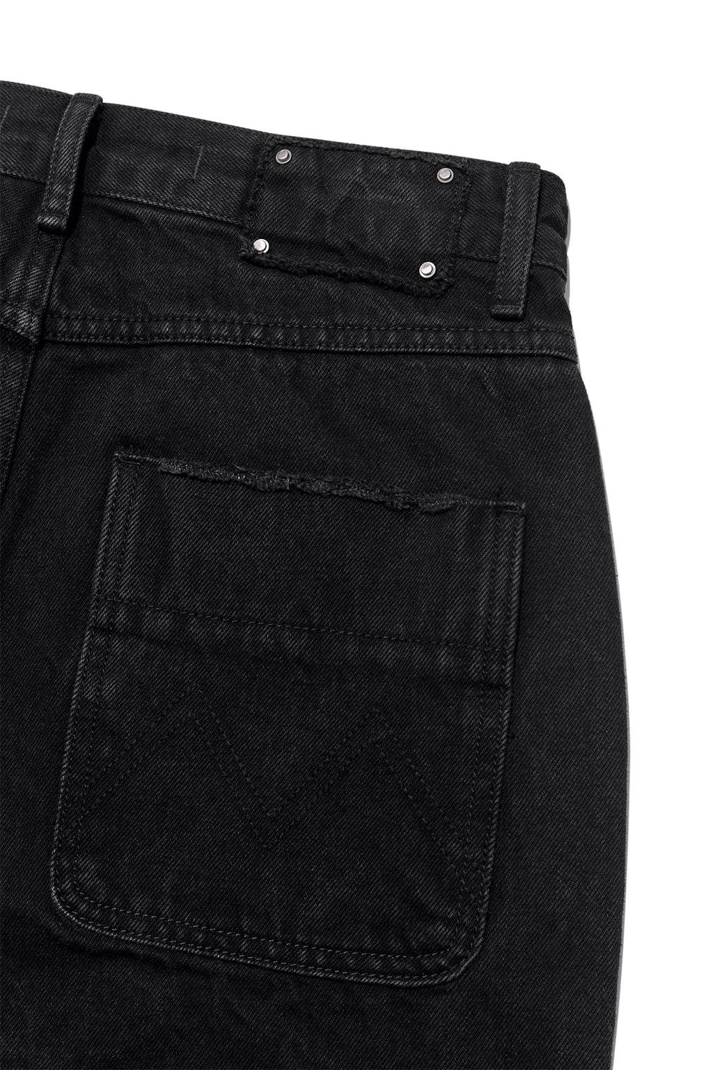 Matin Kim - Damage Turn Up Denim Pants (Black) product image 6 | TRAB K-Fashion Australia