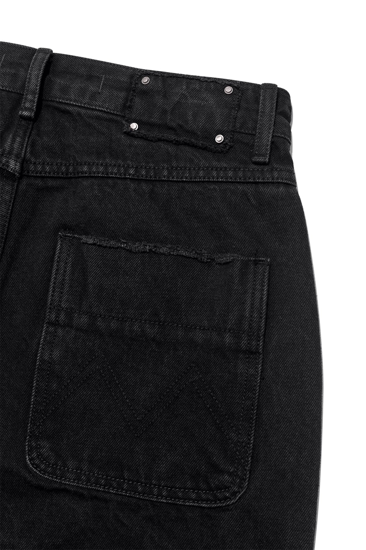 Matin Kim - Damage Turn Up Denim Pants (Black) product image 6 | TRAB K-Fashion Australia