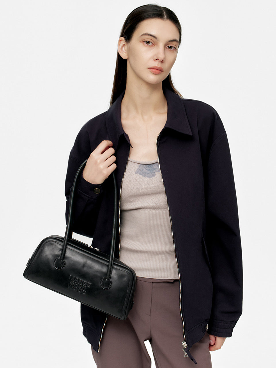Marge Sherwood - Soft Boston Ew (Black Pull-Up) product image 2 | TRAB K-Fashion Australia