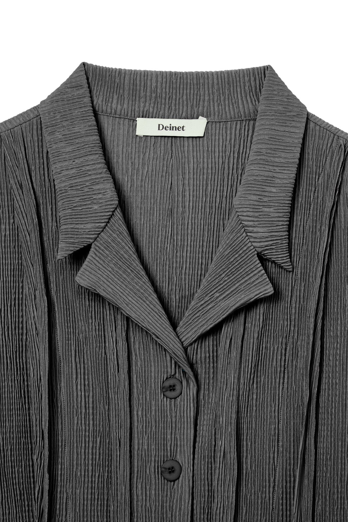 Deinet - Cut Out Pleats Shirt (Charcoal) product image 3 | TRAB K-Fashion Australia