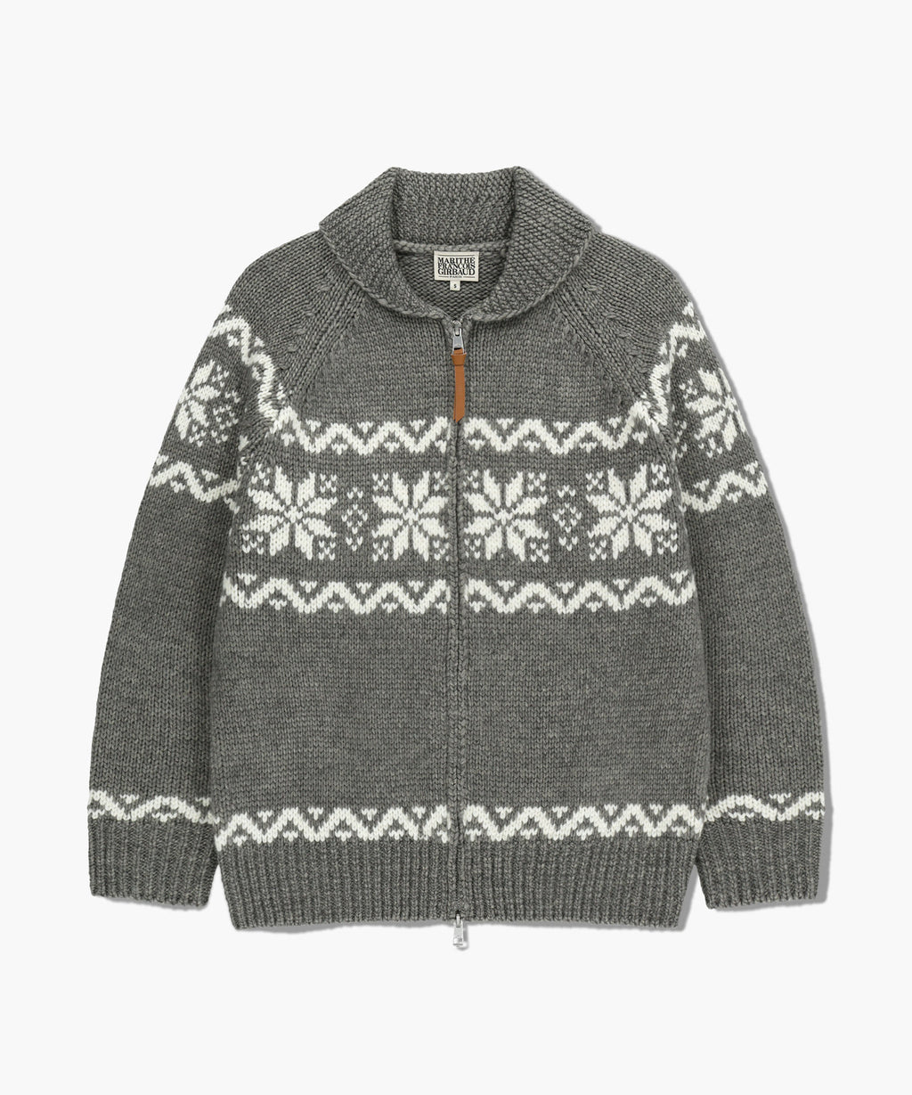 Marithe & Francois Girbaud - Nordic Cowichan Cardigan (Gray) product image 5 | TRAB K-Fashion Australia