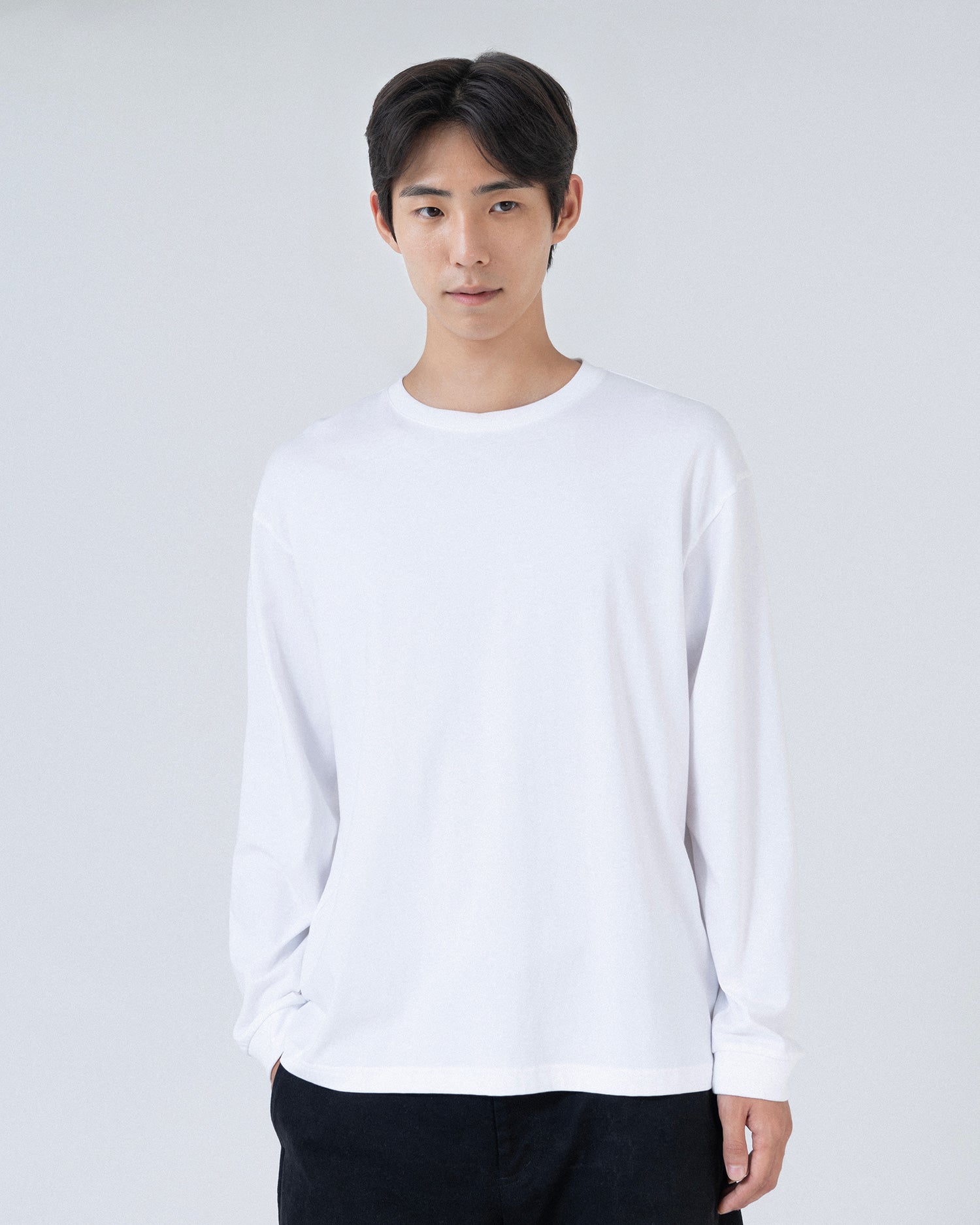 Brownyard - One Day Long Sleeve (White) product image 1 | TRAB K-Fashion Australia