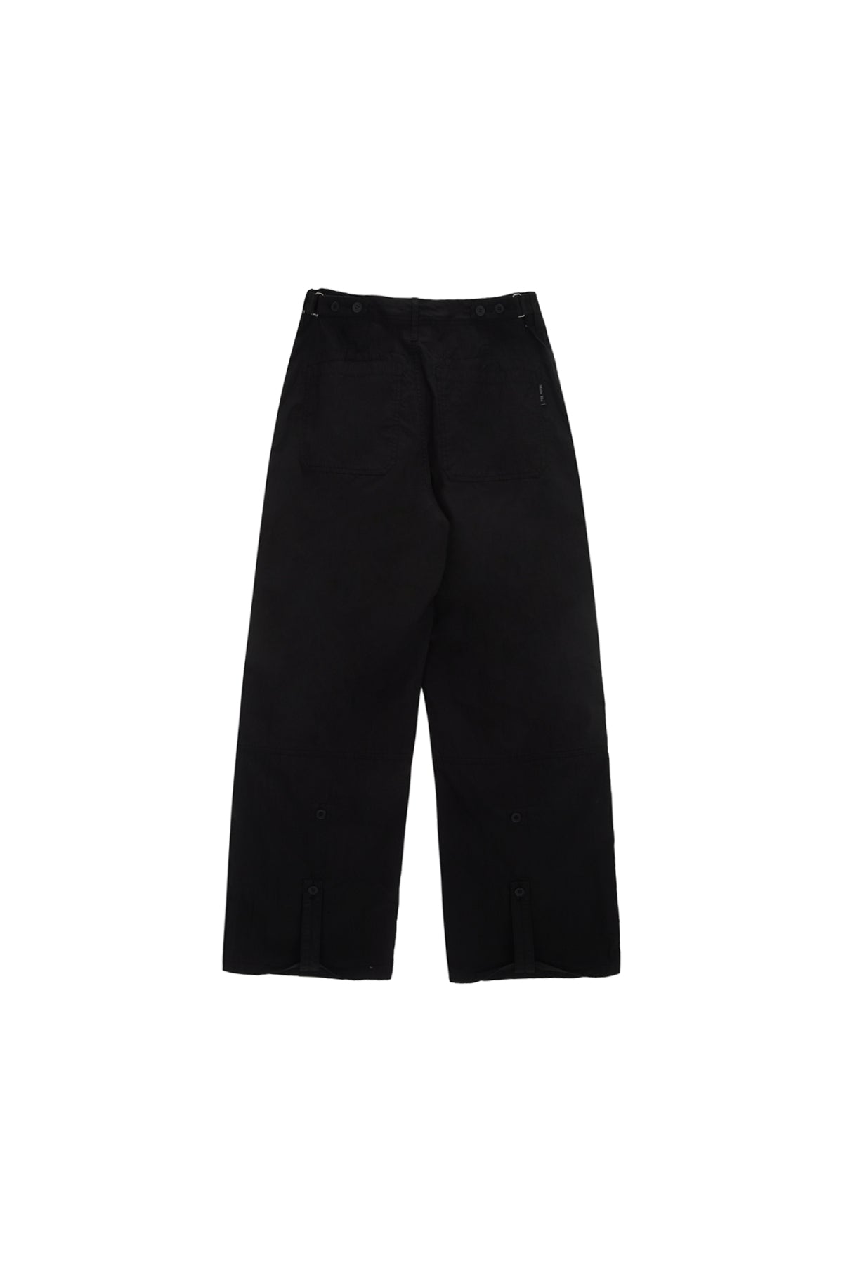 Matin Kim - Button Roll Up Double Knee Pants (Black) product image 2 | TRAB K-Fashion Australia