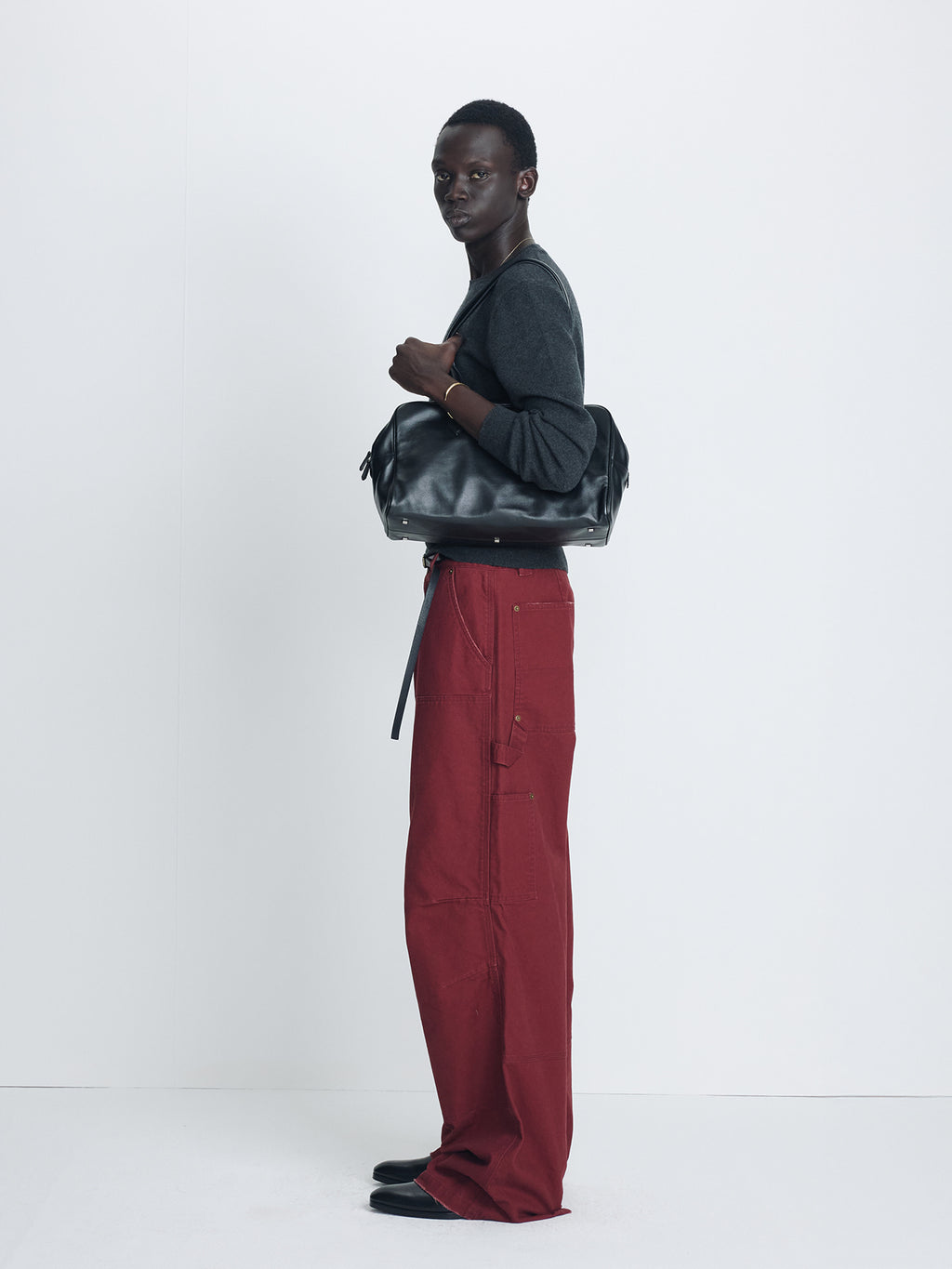 Tonywack - Super Fine Merino Wool Crew-Neck Knit (Charcoal) product image 2 | TRAB K-Fashion Australia