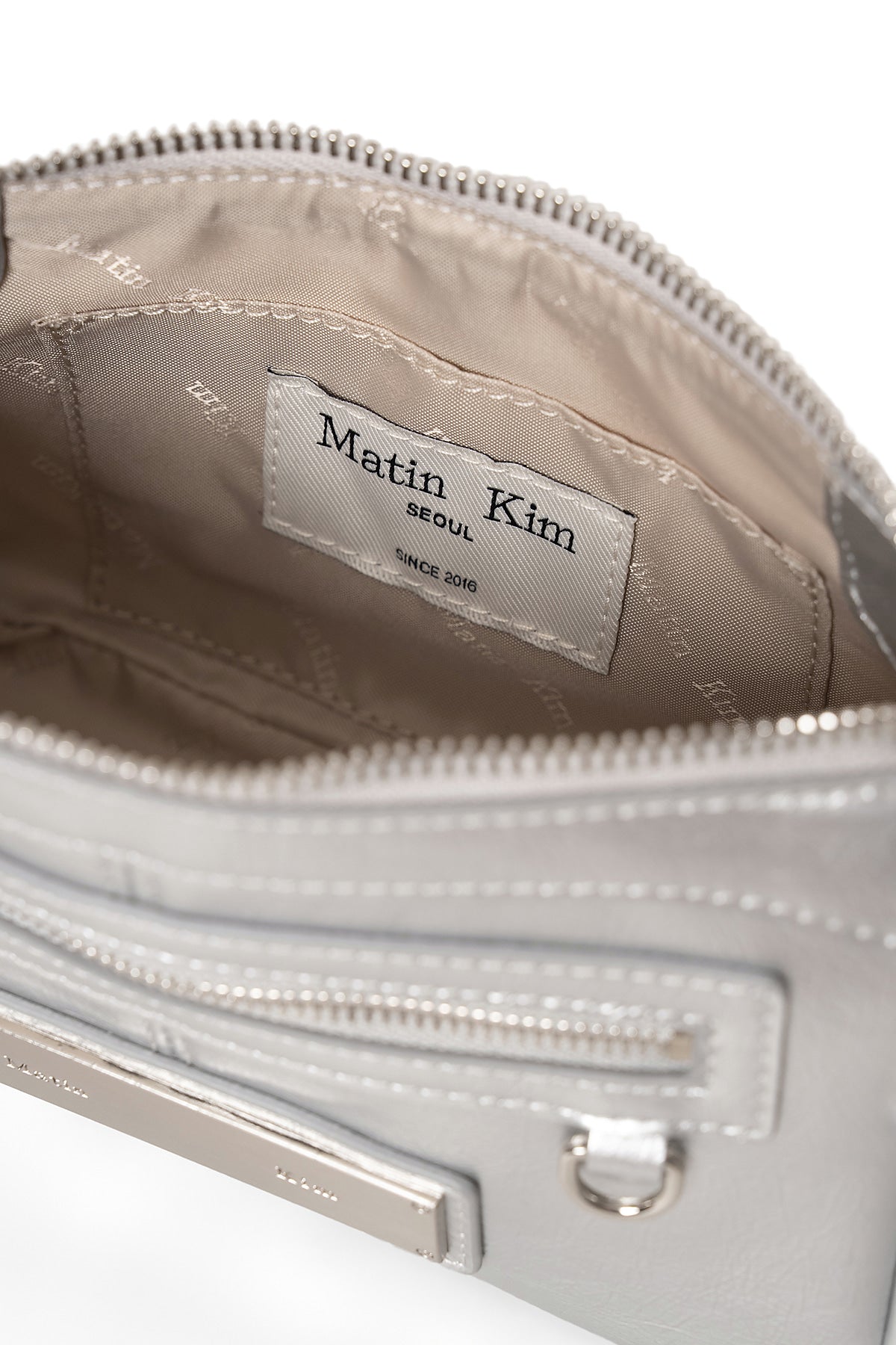 Matin Kim - Biker Two-way Mini Bag (Silver) product image 5 | TRAB K-Fashion Australia