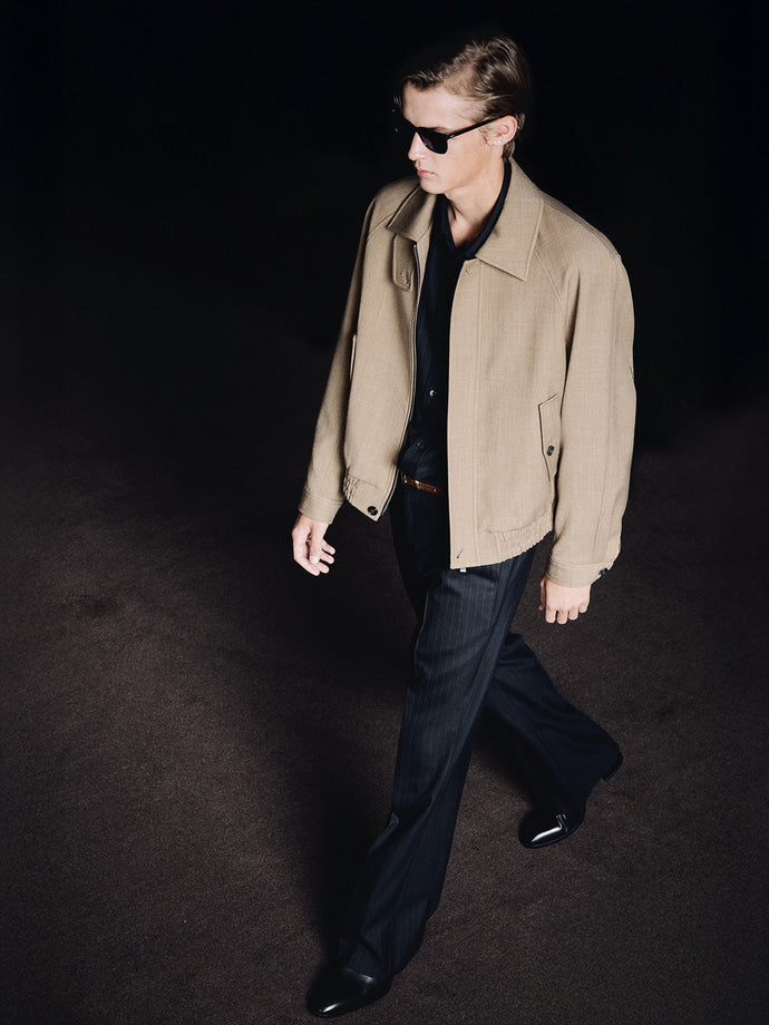 Tonywack - Melange Wool Oversized Blouson (Melange Camel) product image 9 | TRAB K-Fashion Australia
