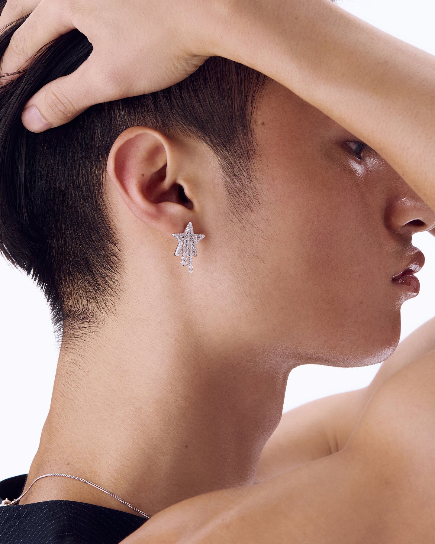 Numbering - Pave Star Drop Earrings #4112 product image 3 | TRAB K-Fashion Australia