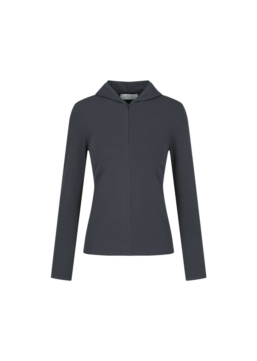 Amomento - Half Zip-up Knit Hoodie (Charcoal) product image 2 | TRAB K-Fashion Australia