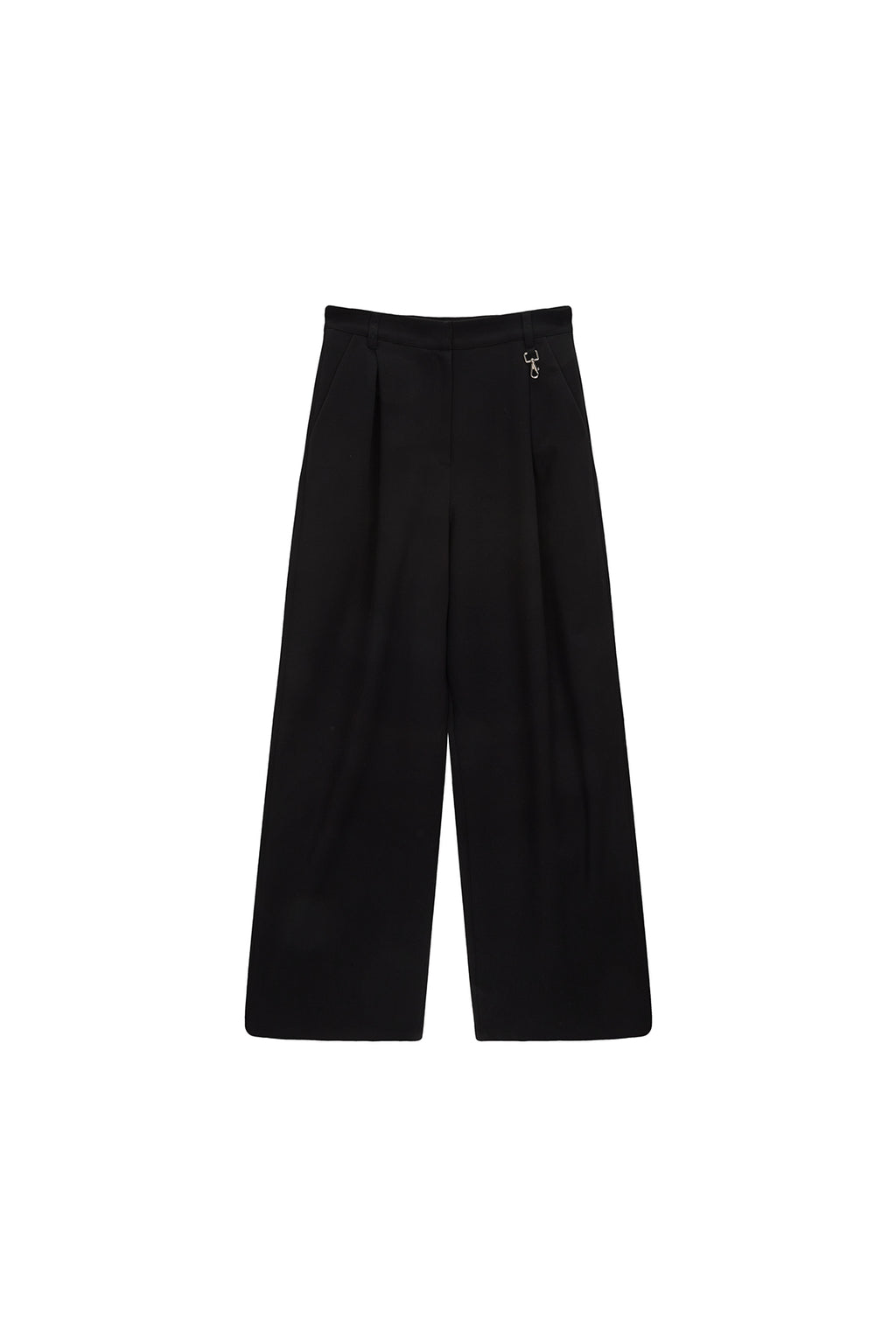 Matin Kim - Tuck Pocket Point Wide Pants (Black) product image 1 | TRAB K-Fashion Australia