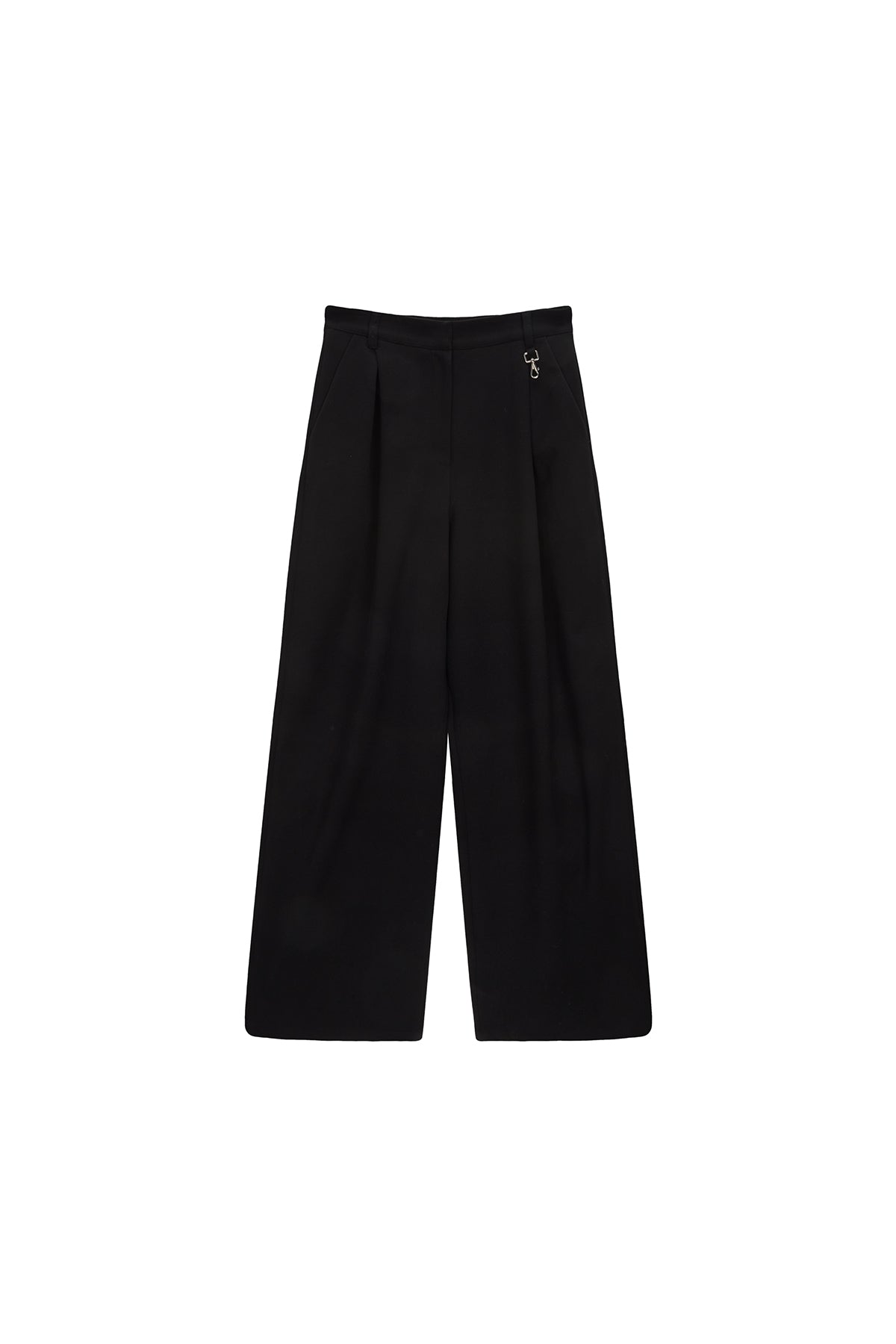 Matin Kim - Tuck Pocket Point Wide Pants (Black) product image 1 | TRAB K-Fashion Australia