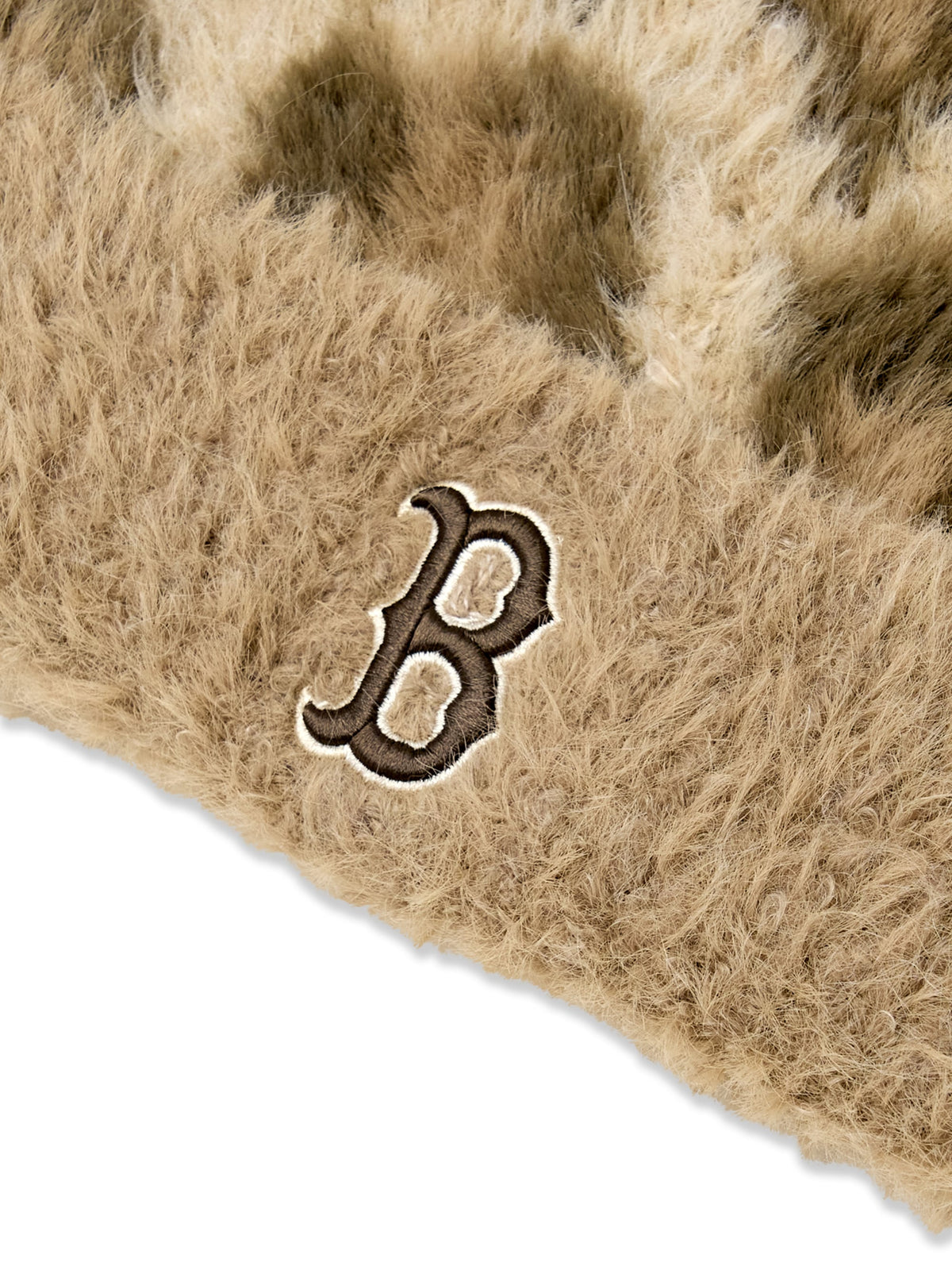 MLB Korea - MLB Leopard Meow Beanie Boston Red Sox (Light Beige) product image 5 | TRAB K-Fashion Australia