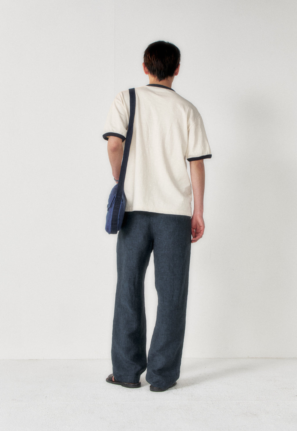 Art if acts - Slub Ringer Tee (Cream/Navy) product image 4 | TRAB K-Fashion Australia