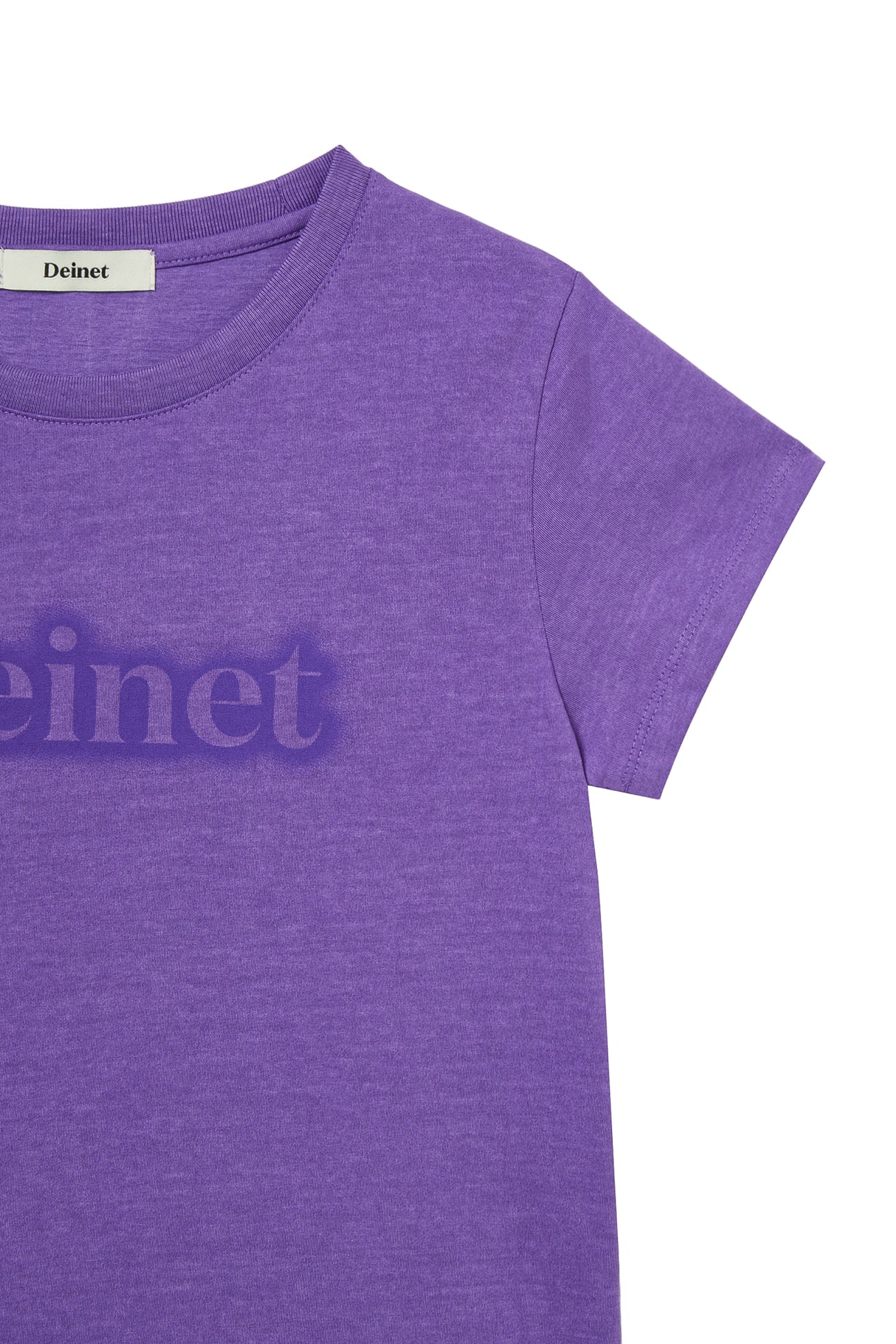 Deinet - Spray Logo Pigment T-Shirt (Purple) product image 4 | TRAB K-Fashion Australia