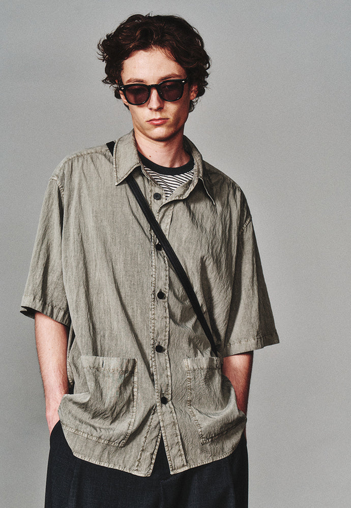 Art if acts - Garment Dyed Two Pocket Half Shirt (Cliff) product image 5 | TRAB K-Fashion Australia