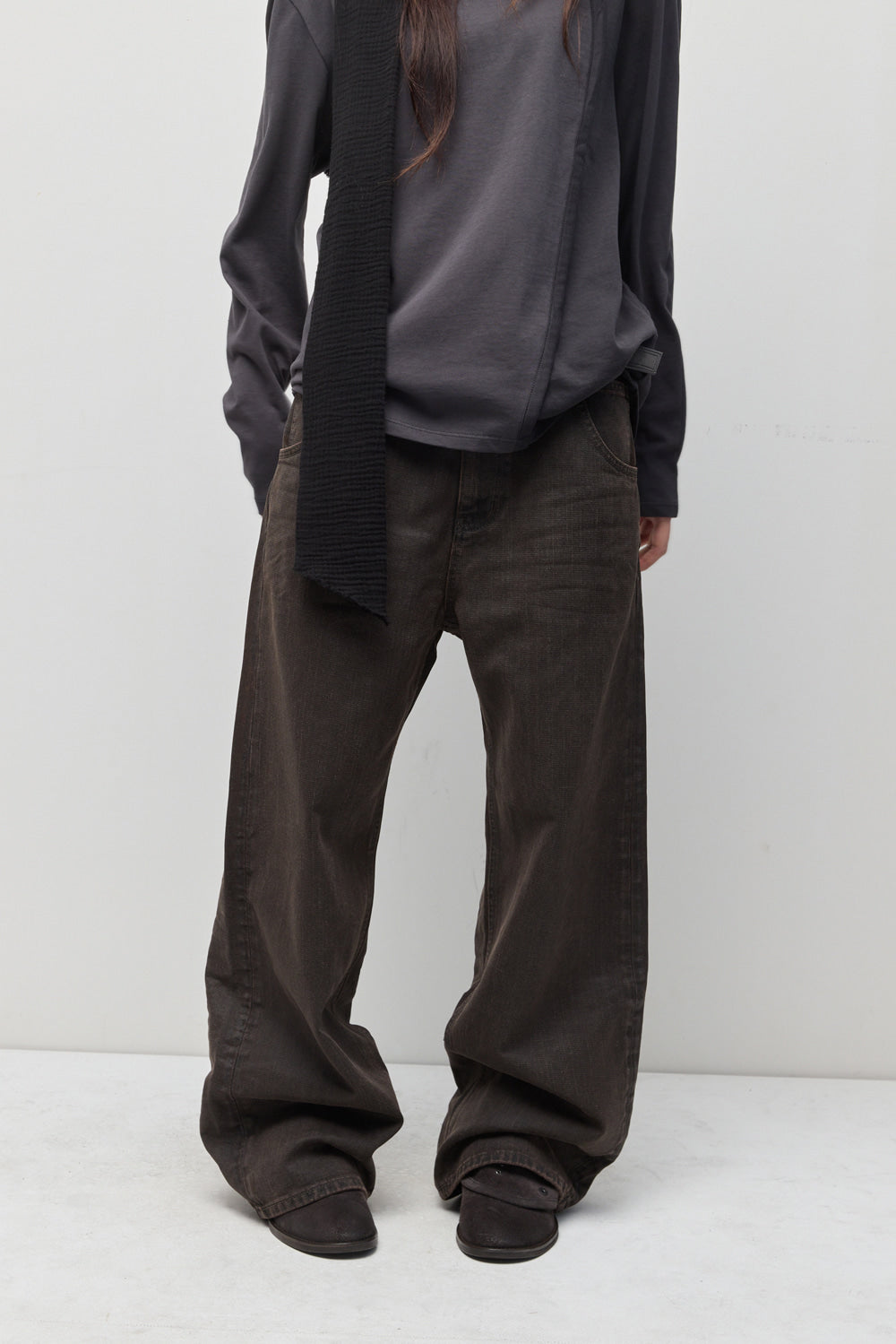 Hatchingroom - VTG Waxed Jeans (Dark Brown) product image 17 | TRAB K-Fashion Australia